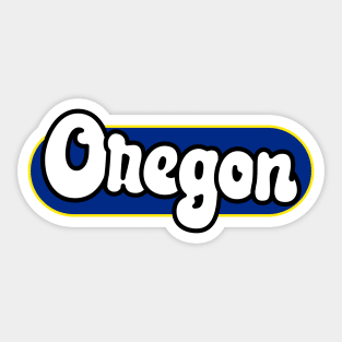 Oregon State Capsule Flag Sticker